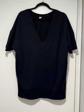 Anrabess Shirt Deep V Shirt with pockets